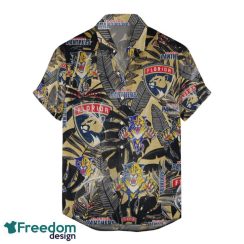 Florida Panthers Retro Hawaiian Shirt And Shorts Set For Men Women Fans - Florida Panthers Retro Hawaiian Shirt And Shorts _2