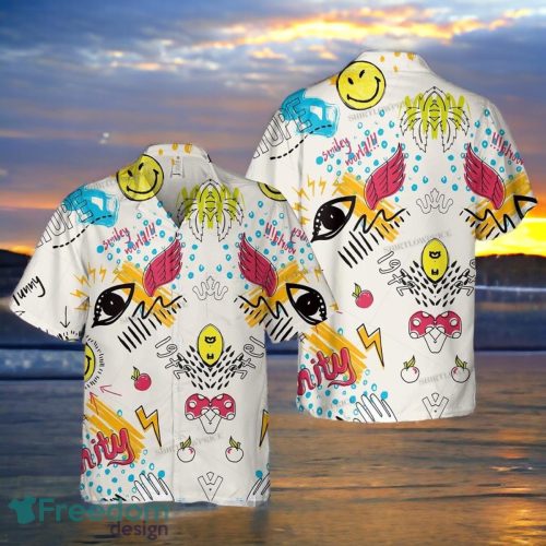 Funny Hawaii Smiley Faces Beach Hawaiian Hot Summer Shirt Product Photo 1