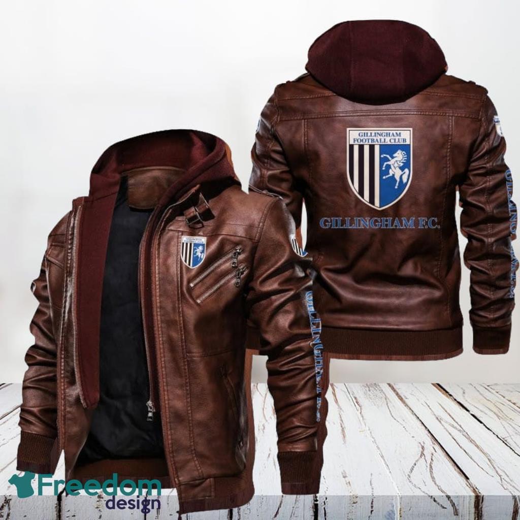 Gillingham FC Leather Jacket Gift For Men Product Photo 1