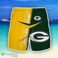 Green Bay Packers 3D All Print Beach Shorts For Men Fans Sport Gift