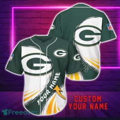 Green Bay Packers Personalized Name 3D Baseball Jersey Shirt For Fans