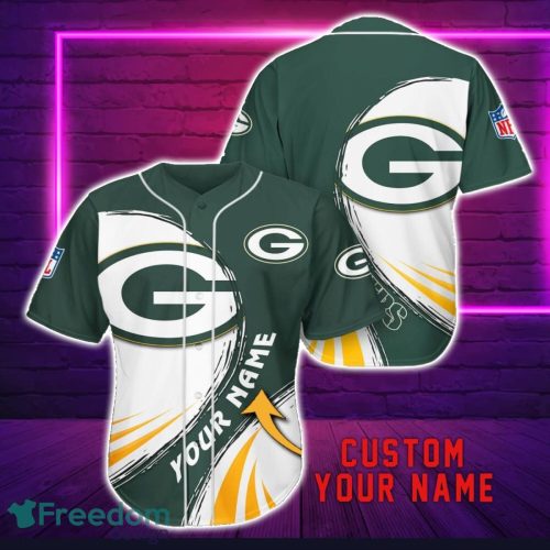 Green Bay Packers Personalized Name 3D Baseball Jersey Shirt For Fans Product Photo 1