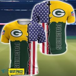 Green Bay Packers US Flag 3D All Over Printed T-shirt Hoodie Sweatshirt Product Photo 5