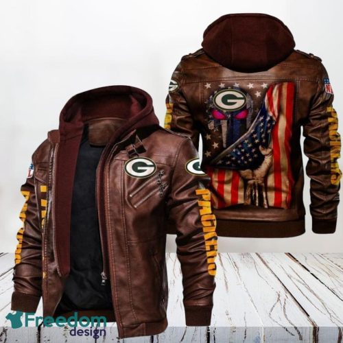 Green Bay Packers Ver 2 Leather Jacket Gift For Men Product Photo 1