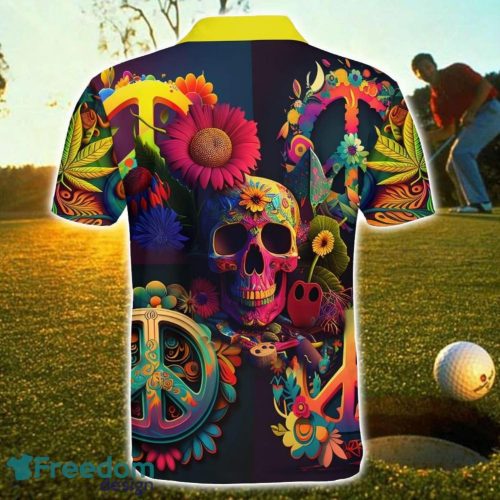 Groovy Rainbow Dreams 3D Printing Polo Shirt Hippie Designs Polo Shirt Gift For Golf Lover Father's Day Gift Product Photo 2