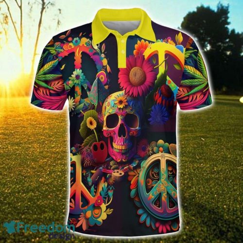 Groovy Rainbow Dreams 3D Printing Polo Shirt Hippie Designs Polo Shirt Gift For Golf Lover Father's Day Gift Product Photo 1