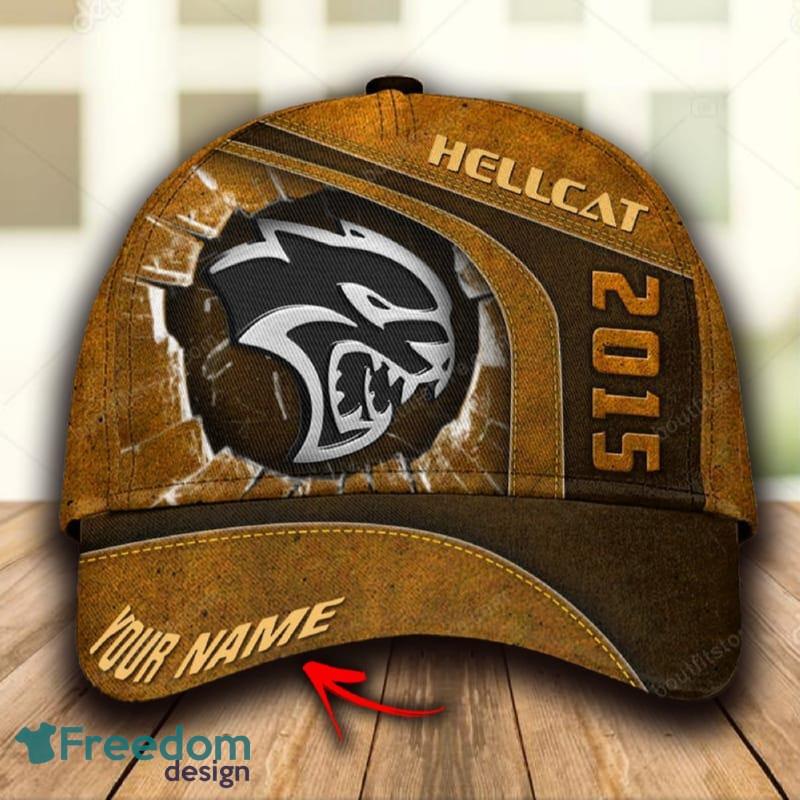 Hellcat Exotic Custom Name All Over Print 3D Hat Cap Brown For Mens Gift Hot Trending Summer - Hellcat Exotic Custom Name All Over Print 3D Hat Cap Brown For Mens Gift Hot Trending Summer