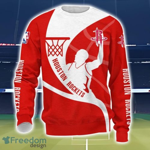 Houston Rockets 3D All Over Printed T-Shirt Sweatshirt Hoodie Product Photo 3