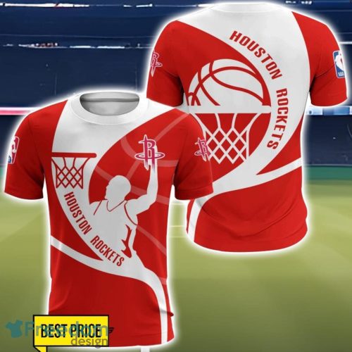 Houston Rockets 3D All Over Printed T-Shirt Sweatshirt Hoodie Product Photo 5