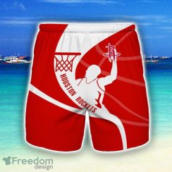 Houston Rockets 3D Shorts Summer Holiday Gift For Men