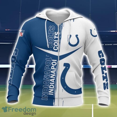 Indianapolis Colts 3D Printing T-Shirt Hoodie Sweatshirt For Fans Product Photo 2