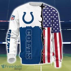 Indianapolis Colts US Flag 3D All Over Printed T-shirt Hoodie Sweatshirt Product Photo 3