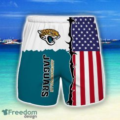 Jacksonville Jaguars Beach Short Gift For Men US Flag Printed