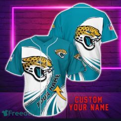 Jacksonville Jaguars Personalized Name 3D Baseball Jersey Shirt For Fans