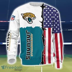 Jacksonville Jaguars US Flag 3D All Over Printed T-shirt Hoodie Sweatshirt Product Photo 3