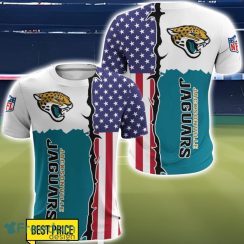 Jacksonville Jaguars US Flag 3D All Over Printed T-shirt Hoodie Sweatshirt Product Photo 5