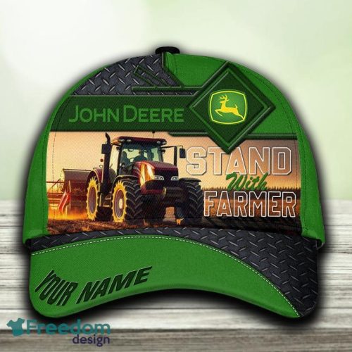 John Deere Custom Name 3D Hat Cap Green All Over Print For Mens Gift Holifays - John Deere Custom Name 3D Hat Cap Green All Over Print For Mens Gift Holifays