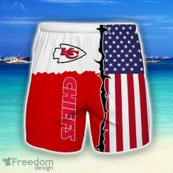 Kansas City Chiefs Beach Short Gift For Men US Flag Printed