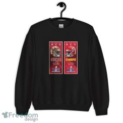 Kansas City Chiefs vs. San Francisco 49ers 2024 Super Bowl LVIII Matchup Shirt - Unisex Crewneck Sweatshirt