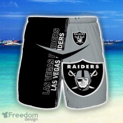 Las Vegas Raiders 3D All Print Beach Shorts For Men Hoilday Gift