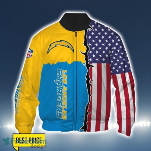 Los Angeles Chargers US Flag 3D All Over Printed T-shirt Hoodie Sweatshirt Product Photo 4