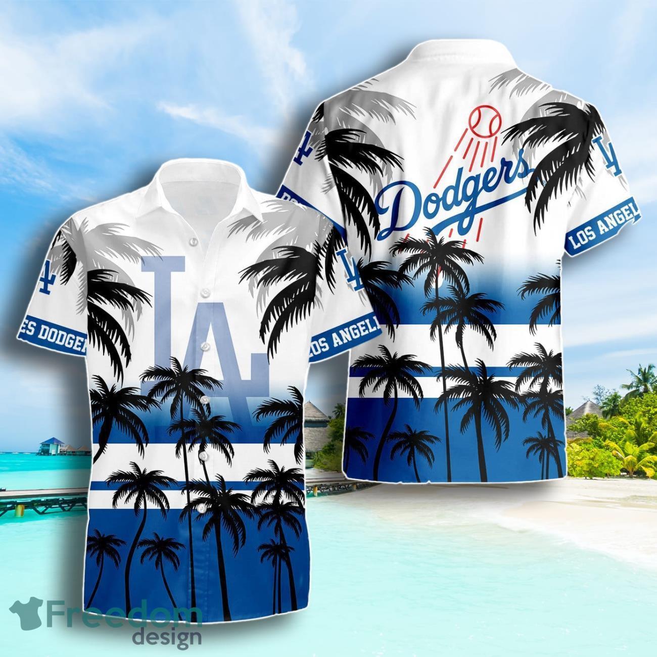 Los Angeles Dodgers Coconut Tree Beach Pattern Pattern Hawaiian Shirt Summer Gift For Men Women Product Photo 1