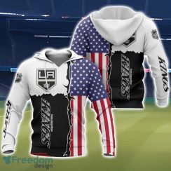 Los Angeles Kings US Flag 3D All Over Printed T-shirt Hoodie Sweatshirt