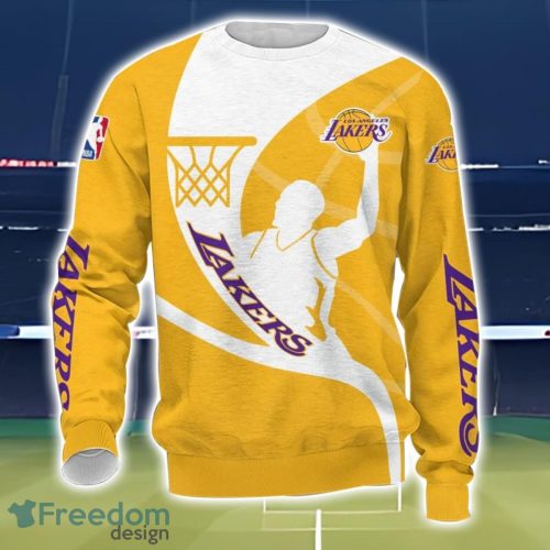 Los Angeles Lakers 3D Printing T-Shirt Hoodie Sweatshirt For Fans Product Photo 3