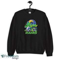 Los Angeles Rams Baby Yoda Happy St.Patrick’s Day Shamrock Shirt - Unisex Crewneck Sweatshirt