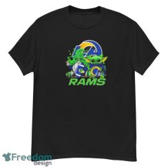 Los Angeles Rams Baby Yoda Happy St.Patrick’s Day Shamrock Shirt