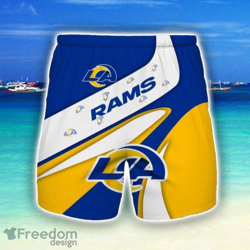 Los Angeles Rams Logo Beach Shorts For Men Fans Sport Gift Product Photo 1