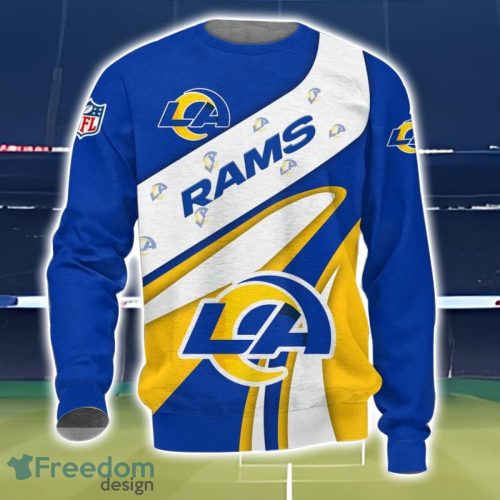 Los Angeles Rams Logo Team 3D Printing T-Shirt Hoodie Sweatshirt For Fans Product Photo 3