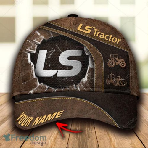 LS Tractor Tropical Custom Name All Over Print 3D Hat Cap Brown For Mens Gift Hot Trending Summer - LS Tractor Tropical Custom Name All Over Print 3D Hat Cap Brown For Mens Gift Hot Trending Summer