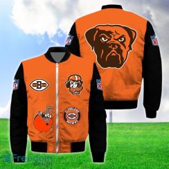 Men’s Cleveland Browns Bomber 3D Jackets Style Gift