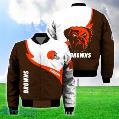 Men’s Cleveland Browns Winter Bomber 3D Jackets Style Gift