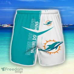 Miami Dolphins 3D All Print Beach Shorts For Men Fans Sport Gift