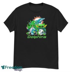 Miami Dolphins Baby Yoda Happy St.Patrick’s Day Shamrock Shirt - G500 Men’s Classic T-Shirt