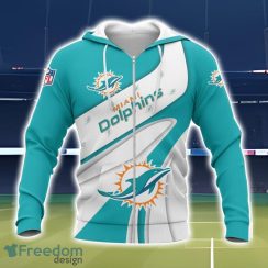 Miami Dolphins Logo Team 3D Printing T-Shirt Hoodie Sweatshirt For Fans Product Photo 2