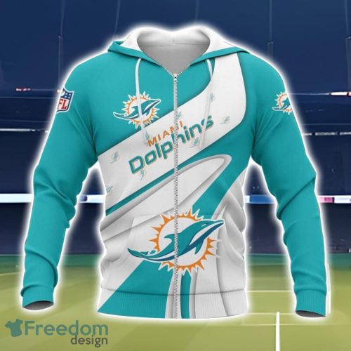 Miami Dolphins Logo Team 3D Printing T-Shirt Hoodie Sweatshirt For Fans Product Photo 2