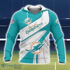 Miami Dolphins Logo Team 3D Printing T-Shirt Hoodie Sweatshirt For Fans