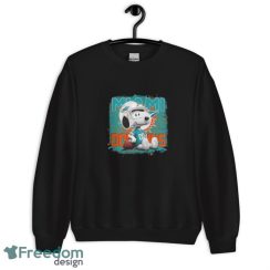 Miami Dolphins Mix Snoopy Shirt - Unisex Crewneck Sweatshirt