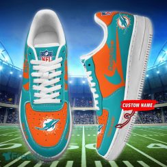 Miami Dolphins Personalized Air Force 1 Shoes Unique Sport Shoes