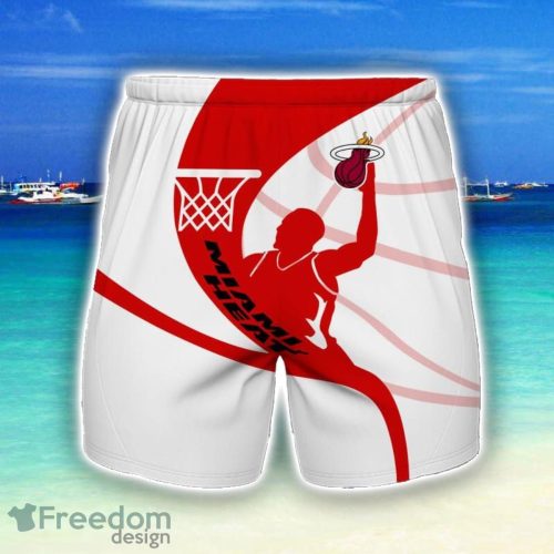 Miami Heat 3D Shorts Summer Holiday Gift For Men Product Photo 1