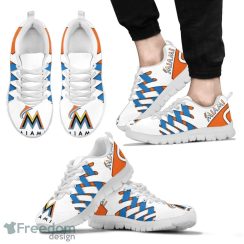 Miami Marlins Logo Team Sneaker Shoes Gift For Fans Product Photo 2