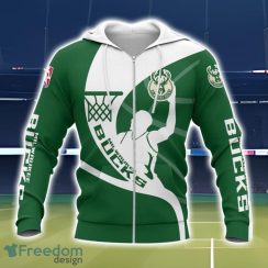 Milwaukee Bucks 3D All Over Printed T-Shirt Sweatshirt Hoodie Product Photo 2