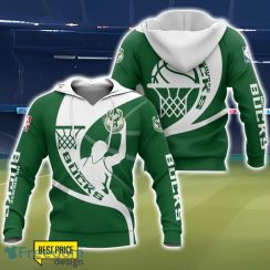 Milwaukee Bucks 3D All Over Printed T-Shirt Sweatshirt Hoodie