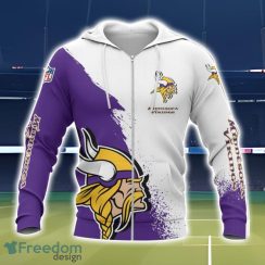 Minnesota Vikings 3D All Over Printed T-shirt Hoodie Sweatshirt Product Photo 2