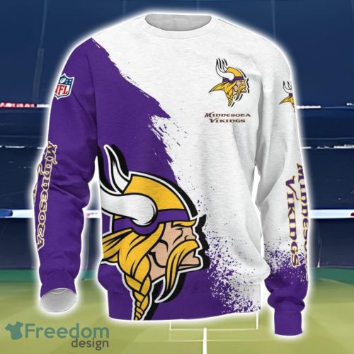 Minnesota Vikings 3D All Over Printed T-shirt Hoodie Sweatshirt Product Photo 3