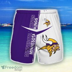 Minnesota Vikings 3D All Print Beach Shorts For Men Fans Sport Gift