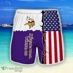 Minnesota Vikings 3D All Print Beach Shorts For Men Summer Gift